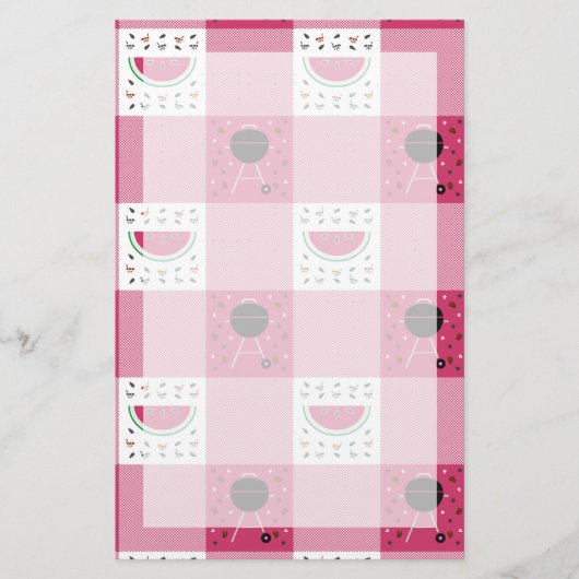 Summer Picnic Stationery Briefpapier (Vorderseite)