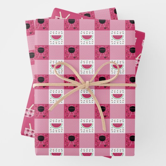 Summer Picnic Wrapping Paper Set Geschenkpapier Set (Beispiel)