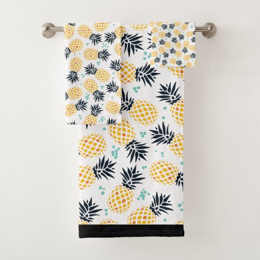 Summer Pineapa Print Handtuch Set (Insitu)