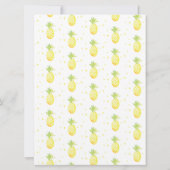 Summer Pineapa Watercolor Mix Geburtstag (Rückseite)