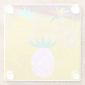 Summer Pineapple Luau Glasuntersetzer (Rückseite)