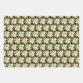 Summer Pink and Yellow Flowers and Foliage Geschenkpapier Set (Vorderseite 3)