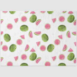 Summer Pink & Green Watermelon Muster Seidenpapier
