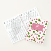 Summer Pink & Green Watermelon Rezept Kochbuch Notizblock (Innenseite)