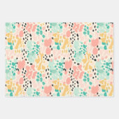 Summer Pink Pastel Leopard Spots Geschenkpapier Set (Vorderseite)