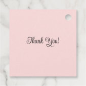 Summer Pink Yellow Creme Moderne Personalisiert Geschenkanhänger (Rückseite)