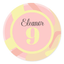 Summer Pink Yellow Creme Moderne Personalisiert