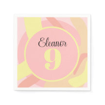 Summer Pink Yellow Creme Moderne Personalisiert