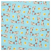 Summer Pit Bull Terrier Fabric Stoff (Muster)