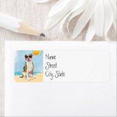 Summer Pit Bull Terrier Label (Insitu)