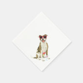 Summer Pit Bull Terrier Napkins Serviette (Ecke)
