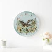 Summer Pond Große Wanduhr (Zuhause)