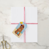Summer Poodle Geschenkanhänger (Mit Garn)