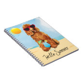 Summer Poodle Notizblock (Rechte Seite)