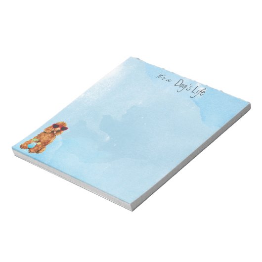 Summer Poodle Notizblock (Rotiert)