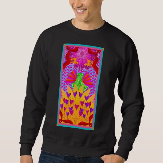 Summer Poodle Sweatshirt (Vorderseite)