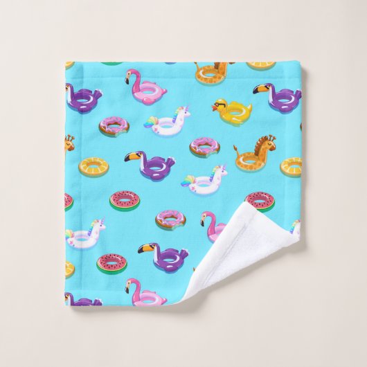 Summer Pool Float Muster Badhandtuch Set (Waschlappen)