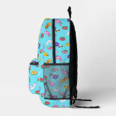 Summer Pool Float Muster Bedruckter Rucksack (Rechts)