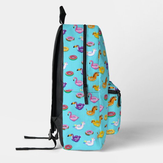 Summer Pool Float Muster Bedruckter Rucksack (Links)