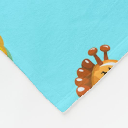 Summer Pool Float Muster Fleecedecke (Ecke)