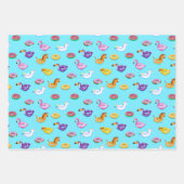 Summer Pool Float Muster Geschenkpapier Set (Vorderseite 3)