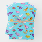 Summer Pool Float Muster Geschenkpapier Set (Beispiel)