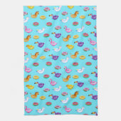 Summer Pool Float Muster Geschirrtuch (Vertikal)
