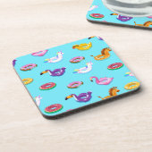 Summer Pool Float Muster Getränkeuntersetzer (Linke Seite)