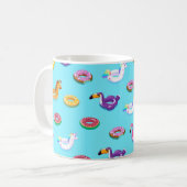 Summer Pool Float Muster Kaffeetasse (Vorderseite Links)