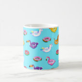 Summer Pool Float Muster Kaffeetasse (Mittel)