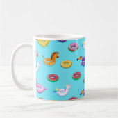 Summer Pool Float Muster Kaffeetasse (Links)