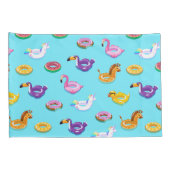 Summer Pool Float Muster Kissenbezug (Rückseite-Rechts)