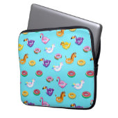 Summer Pool Float Muster Laptopschutzhülle (Vorderseite Links)