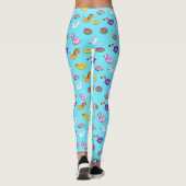 Summer Pool Float Muster Leggings (Rückseite)