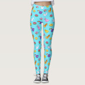 Summer Pool Float Muster Leggings (Vorderseite)