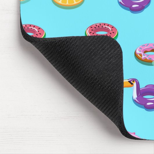 Summer Pool Float Muster Mousepad (Ecke)