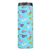 Summer Pool Float Muster Thermosbecher (Rückseite)