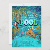 Summer Pool Fun Party | Einladung zum Geburtstag (Vorderseite)