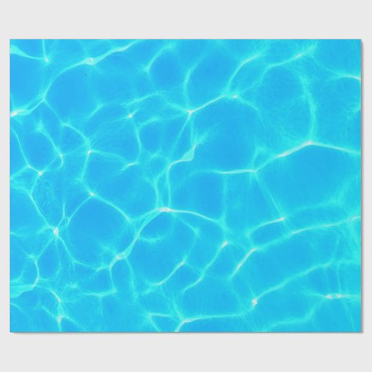 Summer Pool Geburtstagsparty Geschenkpapier (Flach)