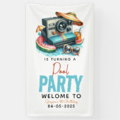 Summer Pool Party 2. Geburtstag Banner (Vertikal)