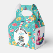 Summer Pool Party 2. Geburtstag Geschenkschachtel (Vorderseite)
