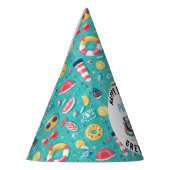 Summer Pool Party 2. Geburtstag Partyhütchen (Links)