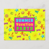 Summer Pool Party Class Ende Schule Postkarte (Vorderseite)