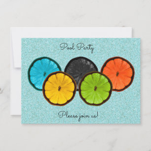 Summer Pool Party Einladung