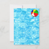 Summer Pool Party Einladung (Rückseite)