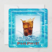 Summer Pool Party Einladung (Vorderseite)