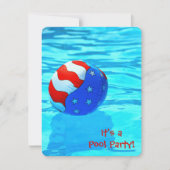 Summer Pool Party Einladung (Vorderseite)
