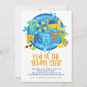 Summer Pool Party, Ende des Schuljahres Party Einladung (Vorderseite)
