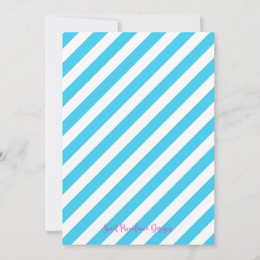 Summer Pool Party, Ende des Schuljahres Party Einladung (Rückseite)