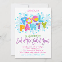 Summer Pool Party, Ende des Schuljahres Party
